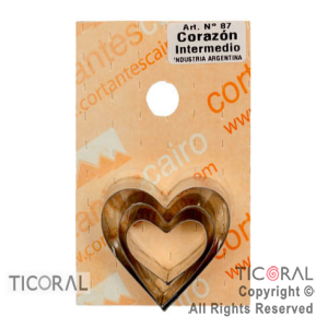 CORT C 87 CORAZON INTERMEDIO ACERO x 1